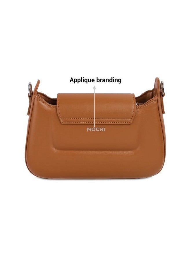 Mochi Women Tan Sling Bag (66-214) - Image 4