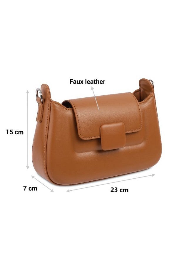 Mochi Women Tan Sling Bag (66-214) - Image 3