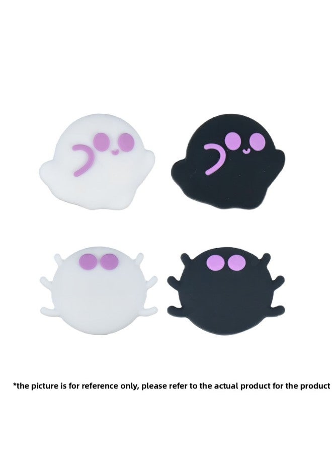 AMOGMO For Nintendo Switch Handle Game Silicone Non-slip Rocker Cap Cute Ghost Button Combination-Product Color:Combination 1 Non-returnable And Non-exchangeable  - Image 1