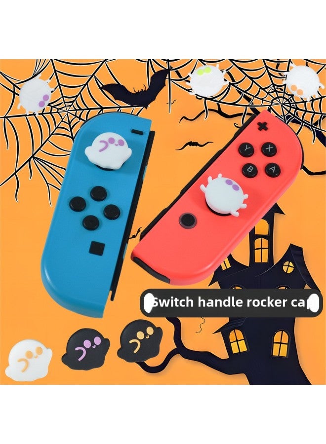 AMOGMO For Nintendo Switch Handle Game Silicone Non-slip Rocker Cap Cute Ghost Button Combination-Product Color:Combination 1 Non-returnable And Non-exchangeable  - Image 2