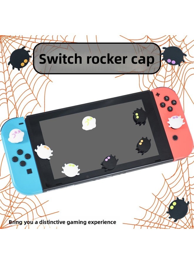 AMOGMO For Nintendo Switch Handle Game Silicone Non-slip Rocker Cap Cute Ghost Button Combination-Product Color:Combination 1 Non-returnable And Non-exchangeable  - Image 3