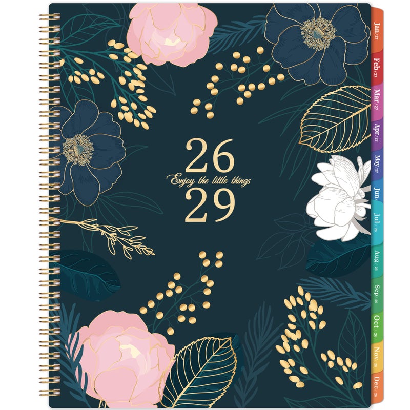 Indeme 2026-2029 Monthly Planner/Calendar - 3 Year Monthly Planner 2026-2029, July 2026 - June 2029, 9'' x 11'', 36 Colorful Months Tabs, Pocket, Note Pages, Holidays, Twin-wire Binding - Image 1