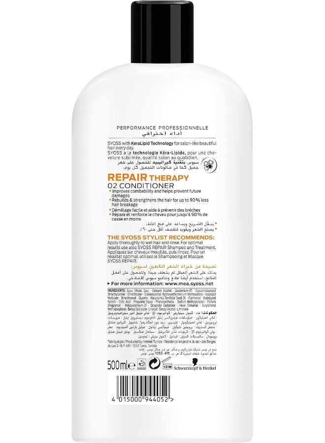 Syoss Renew 7 Conditioner 500Ml For Multi-Damaged Hair - Image 3