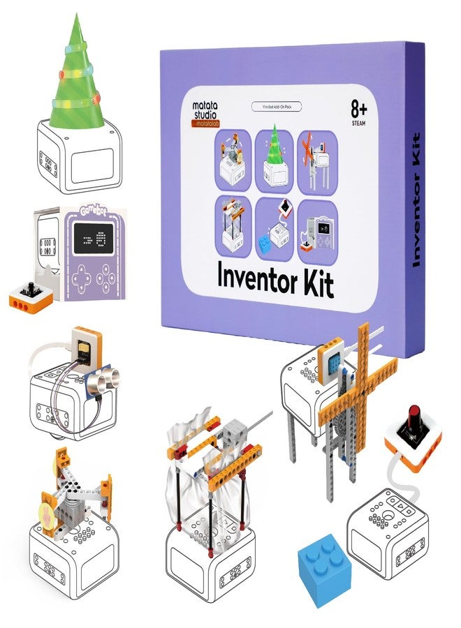 Matatastudio Inventor Kit for VinciBot Coding Robot, Electronic STEM Kit with programmable Module to Learn Programmable Electronic Projects for School Classroom Kids Ages 8+ - Image 1