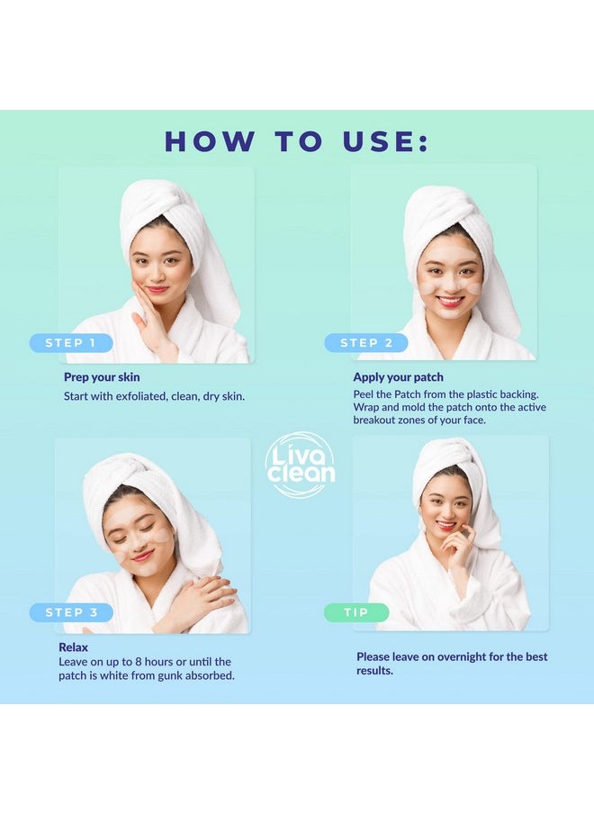 15 Ct Hydrocolloid Face Mask Pore Nose Chin Zit Full Face Pimple Patches Large Big Hydrocolloid Zit Patches Large Hydrocolloid Patch Strips Large Pimple Patch Nose Patch Hydrocolloid