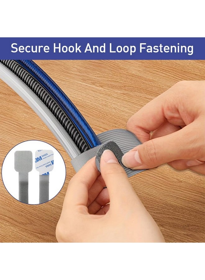 Serplex® 20Pcs Self Adhesive Nylon Cable Organizer Straps, 3.54" Reusable Hook & Loop Cord Ties, Under Desk Cord Holders for USB Cables, Power Cords, Wires, Multipurpose Wire Clip for Office Home - Image 5