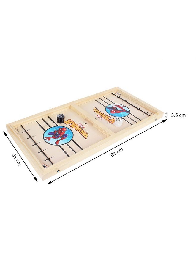 SKOODLE - Skoodle Avengers Sling Puck Game Board String Hockey Toy (Spider Man) Portable Table Interactive Board Game for Kids & Adults, Desktop Board Game for All Age Group - Image 1