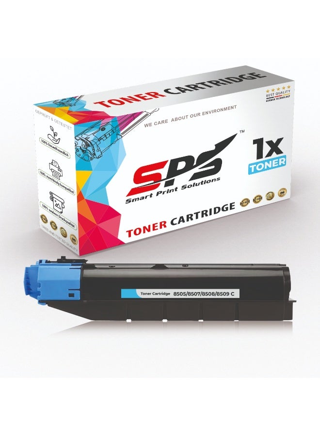 Smart Print Solutions SPS Compatible Toner Cartridges for Kyocera - TK-8507C | 1x Cyan | Yield upto 20,000 Pages - Image 1