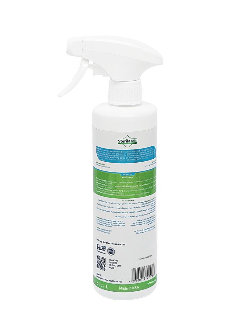 Sterilasafe Sterilasafe Pure HP Food Grade, Hydrogen Peroxide 3%, H2O2, Natural Cleaner, NO chemical, No Added Stabilizers, First Aid Antiseptic Spray, 1000 ML  - Image 2