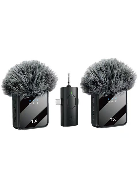 New F11 lavalier microphone 3-in-1 wireless microphone short video shooting mobile phone noise cancelling live microphone