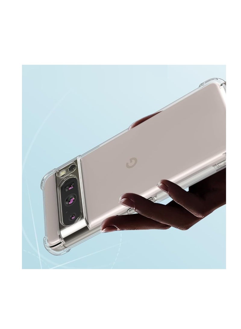 Case Compatible with Google Pixel 7 pro Case Crystal Clear Soft TPU Gel Case Flexible Silicone Anti-Scratch Camera Protection Transparent TPU Cover - Clear - Image 3