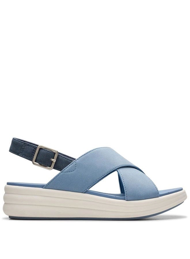 clarks Women's Casual Wedge Sandal, Denim, 9 - Image 5