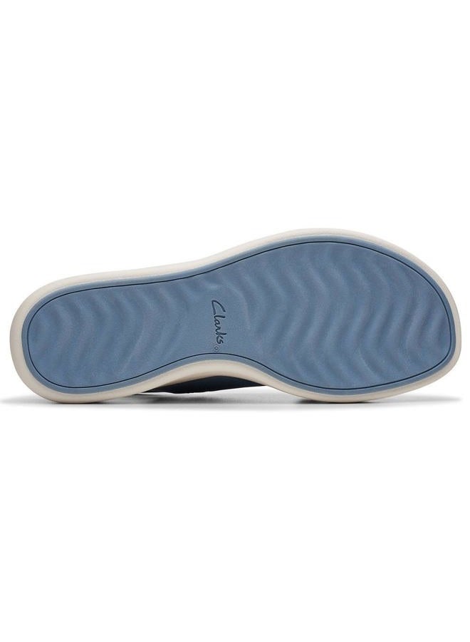 clarks Women's Casual Wedge Sandal, Denim, 9 - Image 3