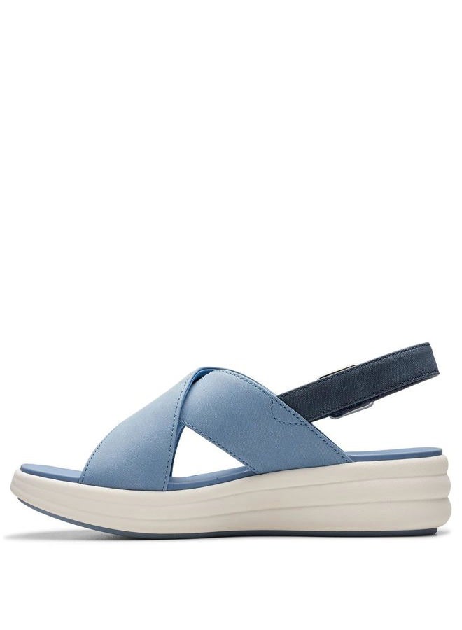 clarks Women's Casual Wedge Sandal, Denim, 9 - Image 4