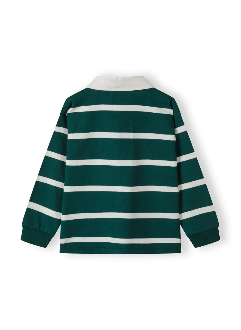 MINOTI Kids Boys Long Sleeve Rugby Shirt with Chest Print