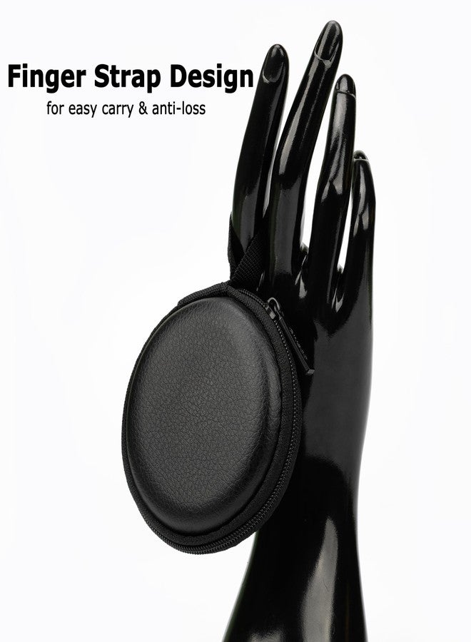 Ginsco Mini-Portable Hard Shell Earbuds Case for Apple EarPods Headphones USB-C Wired Ear Buds,Samsung Galaxy Wired Earbuds, JBL Endurance Run 2, Travel Case for Earphones and Earplugs (Black-Lichee) - Image 4