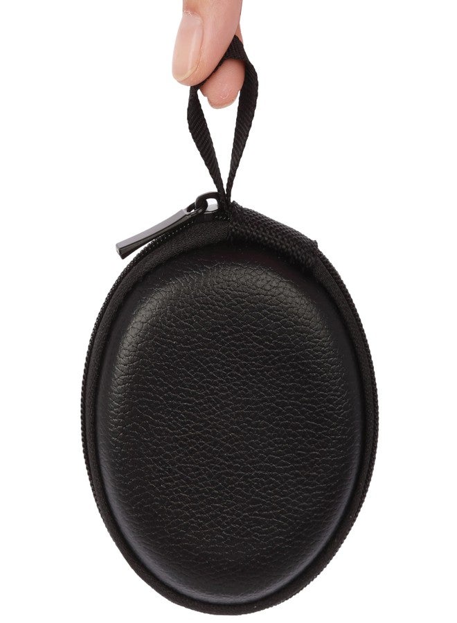 Ginsco Mini-Portable Hard Shell Earbuds Case for Apple EarPods Headphones USB-C Wired Ear Buds,Samsung Galaxy Wired Earbuds, JBL Endurance Run 2, Travel Case for Earphones and Earplugs (Black-Lichee) - Image 1