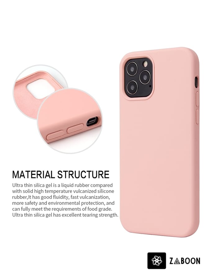 Zaboon Protective Case Cover For iPhone 13 Pro Max Solid Color Liquid Silicone Shockproof Protective Case - Image 3