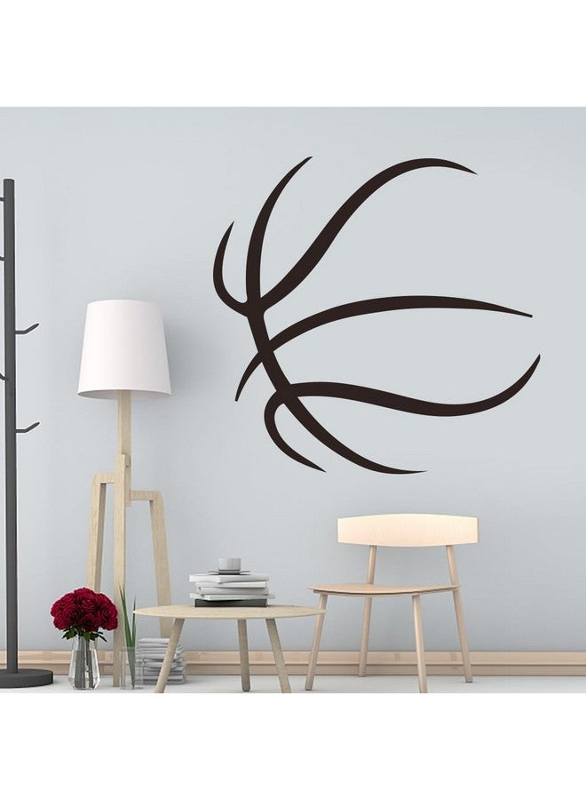 SUPERDANT Basketball Wall Stickers Wall Decor Basketball Lines Vinyl Wall Decals Sports Adhesive Sticker DIY Vinyl Art Decor for Bedroom Living Room Children's Room Kids Wall Decor 90x35cm - Image 4