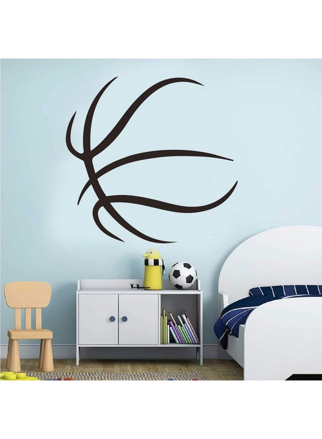 SUPERDANT Basketball Wall Stickers Wall Decor Basketball Lines Vinyl Wall Decals Sports Adhesive Sticker DIY Vinyl Art Decor for Bedroom Living Room Children's Room Kids Wall Decor 90x35cm - Image 5