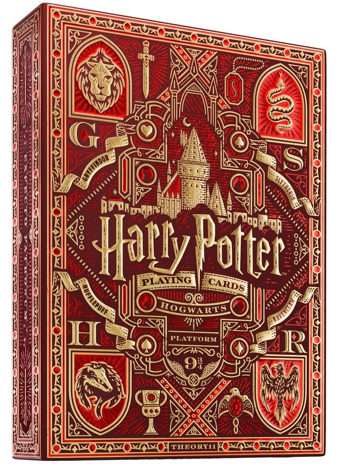 Theory11 theory11 Harry Potter Playing Cards - Red (Gryffindor)  - Image 1