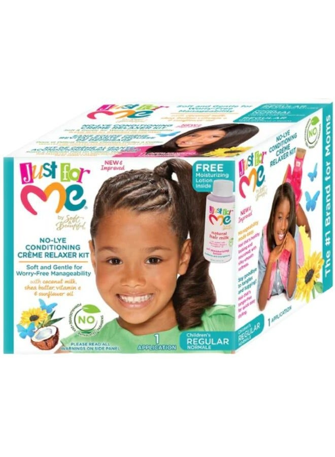 Just for Me Children's Regular Conditioning and Cream Relaxer Kit
