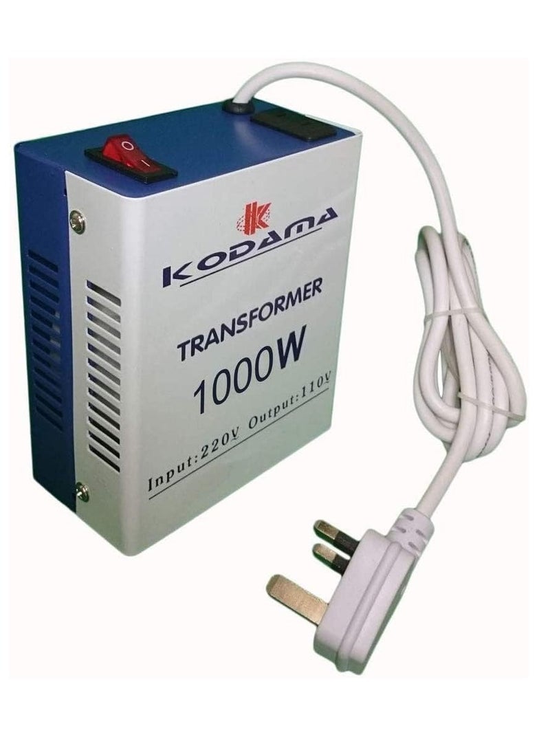 Kodama 1000-Watt 3 Pin Power Cord Safety Fuse Included Transformer 220V To 110V Step Down Power Converter  - Image 1