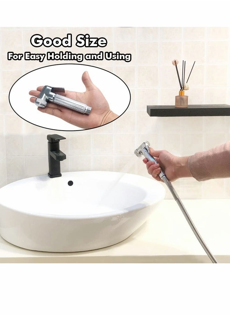Generic Toilet Bidet Douche Spray, Bathroom Solid Brass Thermostatic Douche Kit, Handheld Douche Spray Shower Kit Bidet Sprayer for Toilet hot and Cold Water with Hose  - Image 4
