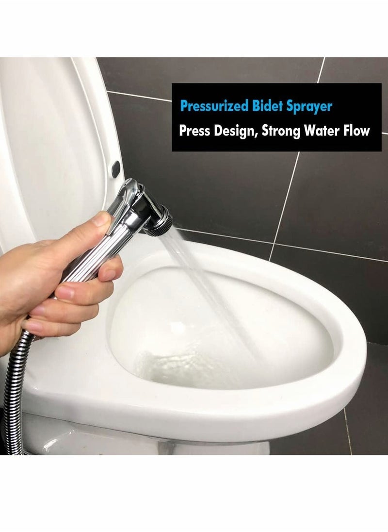 Generic Toilet Bidet Douche Spray, Bathroom Solid Brass Thermostatic Douche Kit, Handheld Douche Spray Shower Kit Bidet Sprayer for Toilet hot and Cold Water with Hose  - Image 3