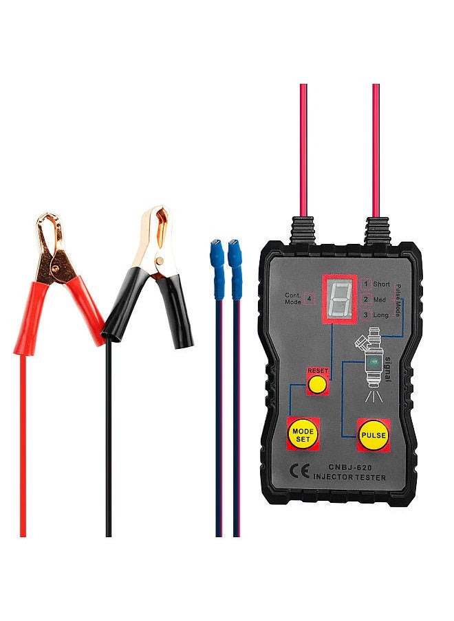 Generic Auto Fuel Injector Tester 12V 4 Pulse Modes Vehicle Fuel Injector Pressure Tester DIY Car Analyzer Fuel System Scan Testing Diagnose Detector  - Image 1
