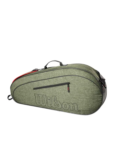 Wilson Team Tennis Bag, Adults, Green, Holds up to 3 Rackets