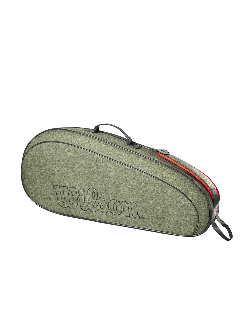 Wilson Team Tennis Bag, Adults, Green, Holds up to 3 Rackets
