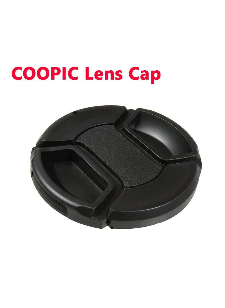 COOPIC 77mm Lens Cap Front Cover Protector Snap On Center Pinch for Camera Canon Nikon Sony DSLR - Image 2