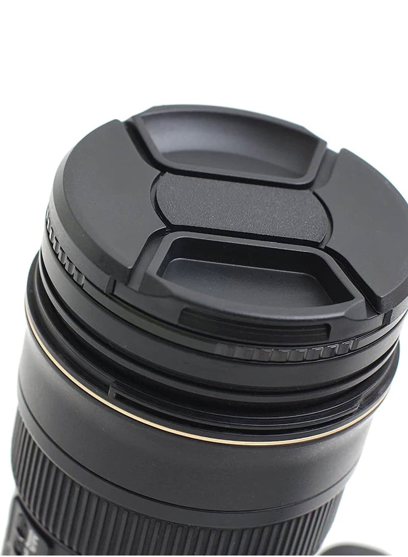 COOPIC 77mm Lens Cap Front Cover Protector Snap On Center Pinch for Camera Canon Nikon Sony DSLR - Image 5