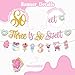 JUYRLE 3rd Happy Birthday Decorations for Girls third pink birthday decorations ice cream birthday party decor With Donut Banner Sweet Cake Topper 3rd Foil Balloon For Three Donut Themed Party - Image 4