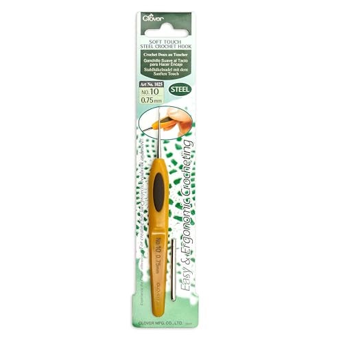 Clover 1025 Soft Touch Steel Crochet Hooks, No. 10/0.75mm - Image 3
