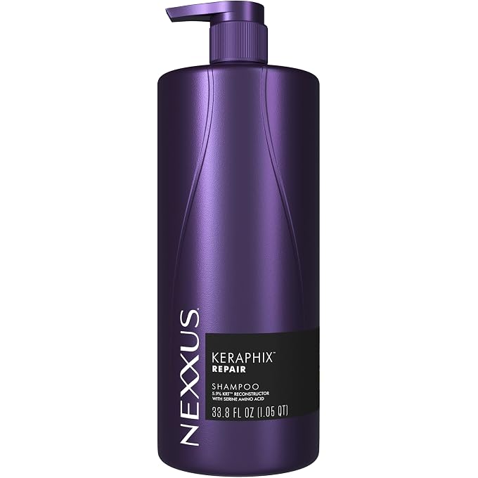 Nexxus Keraphix Shampoo for Damaged Hair With ProteinFusion Keratin Protein, Black Rice, Silicone-Free 33.8 oz - Image 1