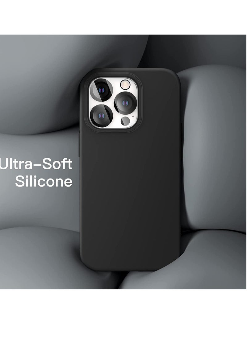 ELTRAZONE - 3 in 1 Silicone Case for iPhone 14 Pro Max 6.7-Inch, with 2-Pack Screen Protector and 2-Pack Camera Lens Protector, Full Coverage Tempered Glass Film - Image 1