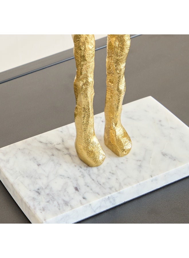 Home Box زخرفة زخرفية من الألمنيوم للأم والطفل باللون الذهبي - Image 4