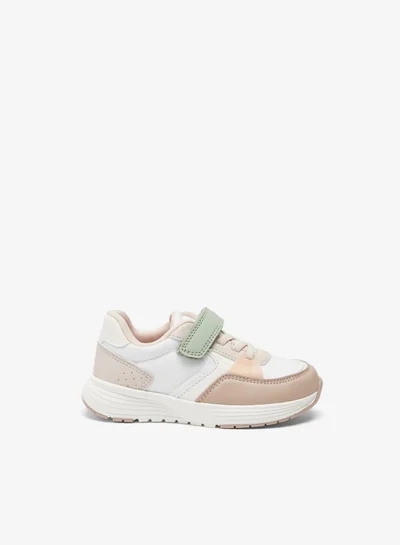 JUNIORS Colourblock Sneakers with Hook and Loop Closure