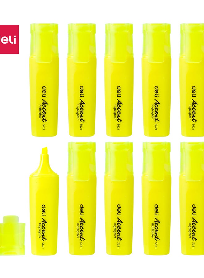 DELI HIGHLIGHTER CHISEL 4 YELLOW