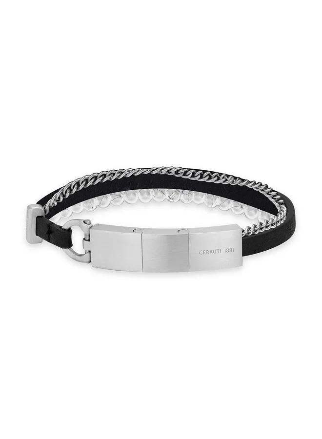 CERRUTI 1881 Gents Bracelet Black â€“ Elegant and Versatile Style