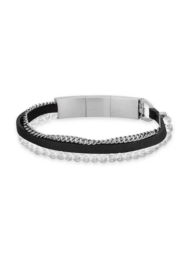CERRUTI 1881 Gents Bracelet Black â€“ Elegant and Versatile Style