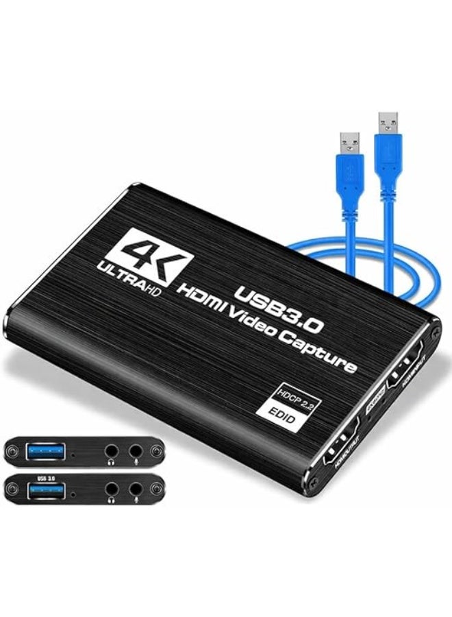كارت التقاط فيديو HDMI USB 3.0 | جهاز تسجيل 1080P 60FPS للبث المباشر والألعاب والتسجيل متوافق مع أجهزة الألعاب - Image 1