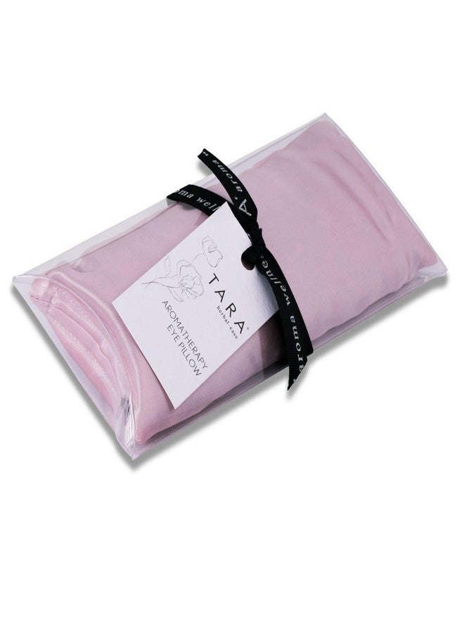 TARA Spa Therapy Aroma Wellness Aromatherapy Silk Eye Pillow, Relaxation Sooth Eye Strain, Love, Pink - Image 1