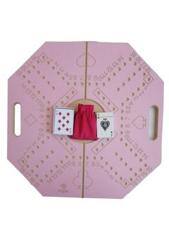 FWM Numbered Jackaroo for 4 players BOARD Foldable GAME Strategic Planning Fine Rose Wood 2 type play card Best Quality plastic play card 57 * 57 * 2cm size board+16 marbles