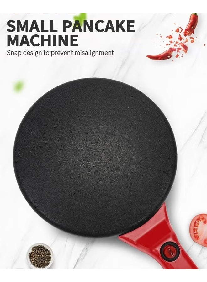 Electric Crepe Maker,3-Piece Crepe Maker Set,Non-Stick Coating Crepe Pan With WhiskAand Tray,Auto Temperature Control For Crepes,Pancakes,Tortilla - Image 3