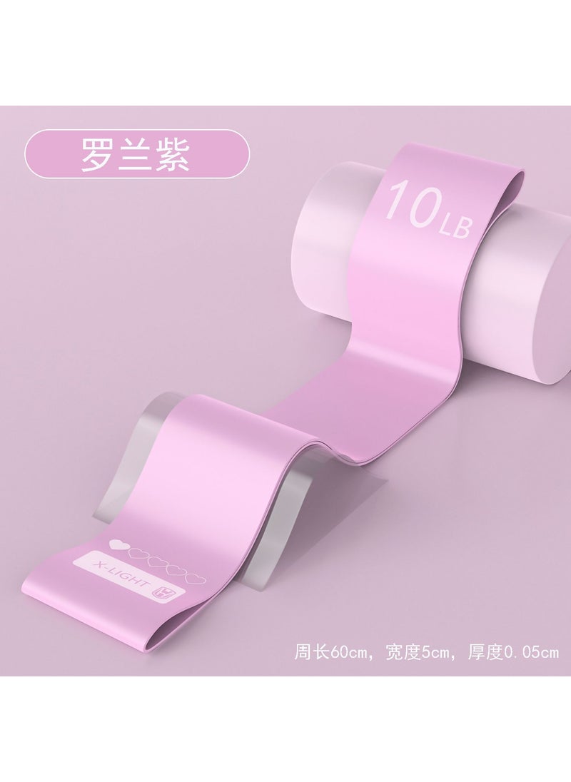 Generic Yoga Resistance Bands for Home Fitness and Stretching [10 lbs] [Roland Purple] recommend arm rehabilitation or introductory training 