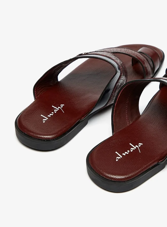 Al Waha Men Panelled Slip-On Arabic Sandals
