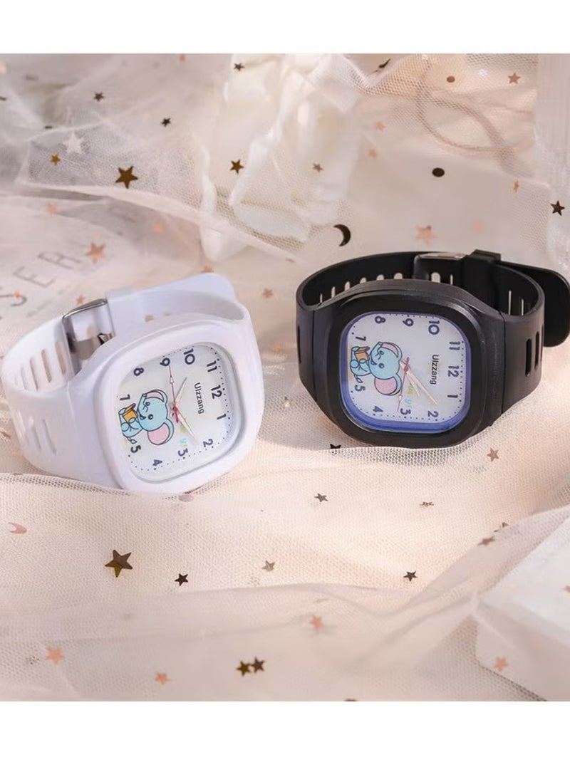 PULUZ 4 Pcs Kids' Square Water Resistant Silicone Digital Watch - Image 2